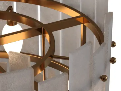 Chandelier Caprera Low-poly 3D model