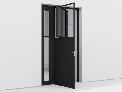 Aluminium door 254 3D model