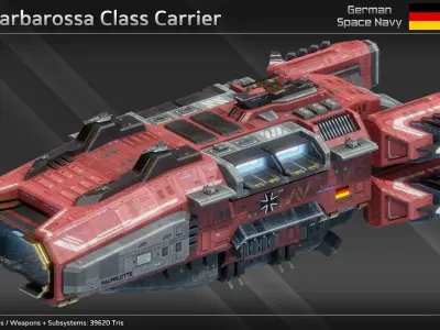 GSN German Space Navy Fleet Collection 3D Model Pack