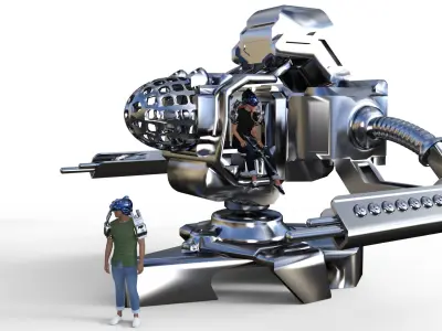 Sci-Fi Tower Defense System - Asset Pack 1 3D print model