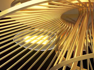 728133 Zeta Lightstar ceiling chandelier 3D model