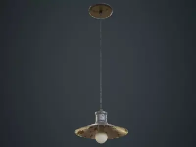 Hanging Lamp 4D Low-poly 3D model