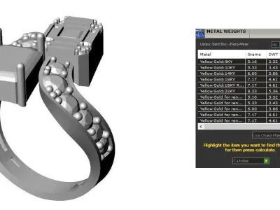 Jewelry ring 368 3D print model