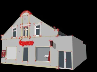 Tipico shop agency lowpoly 3d model Low-poly 3D model