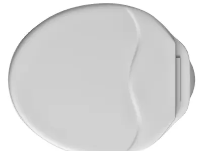 Floor Mount oval shape EWC toilet 3D model Modeled in 3ds max 3D model