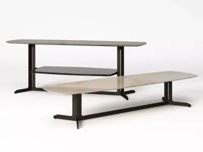 Arabesque Console Tables 3D model