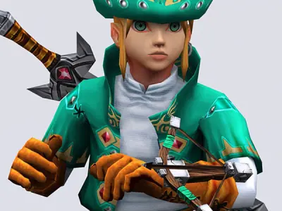 3DRT - Wicked Twins Elfboys Low-poly 3D model