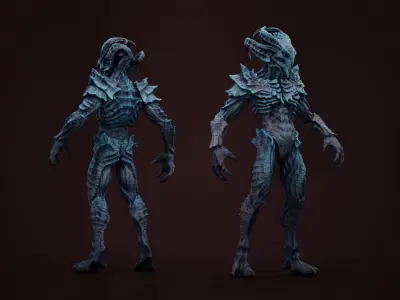 Alien Low-poly 3D model