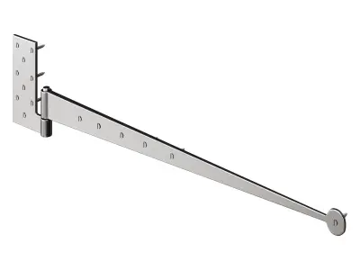 Black Lift Off Pintle Hinge 3D model