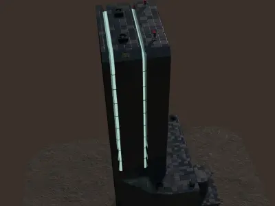 Modern Executive Building with bonus props 3D model