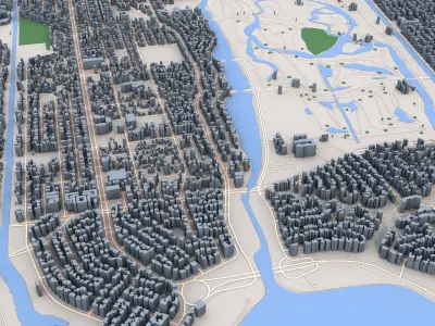 New Orleans City Louisiana USA 3D model