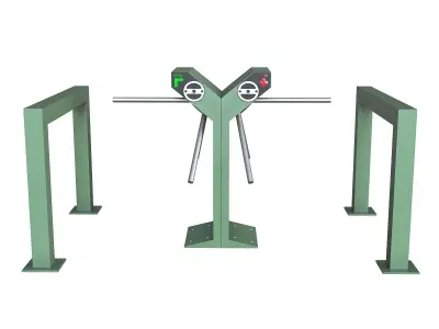Turnstile Low-poly 3D model