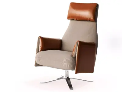 Senator Armchair and Ottoman 3D model