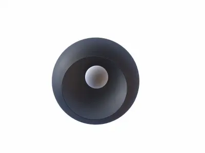 Chrome Hanging Lamp 3D model