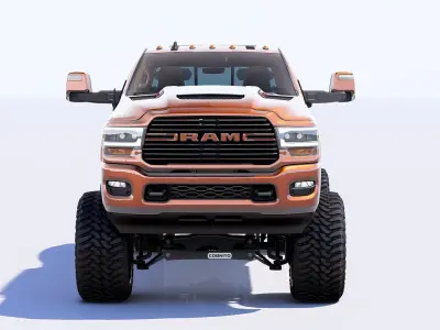 RAM 3500 Longhorn Mega Cab Dually 2024 Refresh 3D model