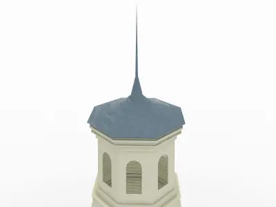 Gazebo Octogonal Victorian Style 3D model