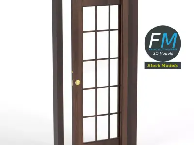 Sliding glass door 2 3D model