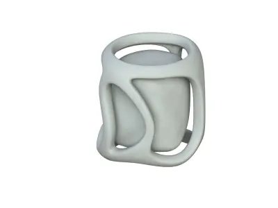 SciFi Shape Object Low Poly Low-poly 3D model 34