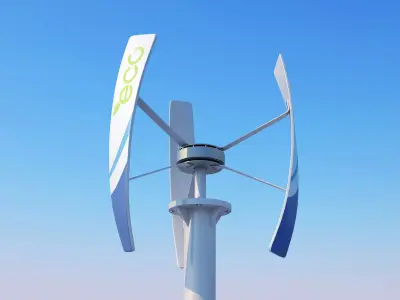 Vertical Wind turbine 3D model