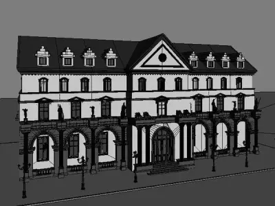 Public building 3D model