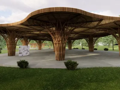 Bamboo Architecture 3D model