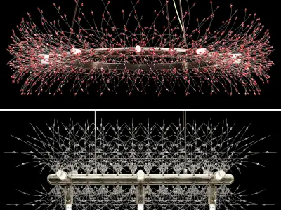 Crystal Chandelier Collection 002 3D model