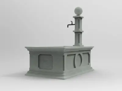 Calla Fountain 3D model