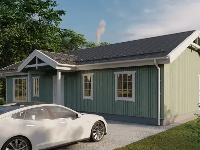 Lumion 10 scandinavian house scene and archicad sketchup 3D 3D model