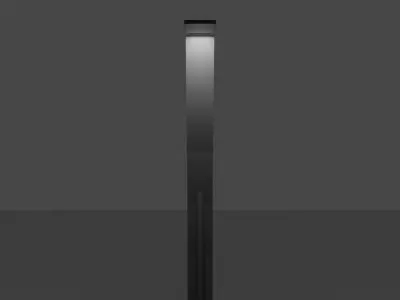modern and futuristic street lamp post  Low-poly 3D model