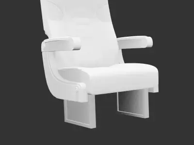 Vintage Airliner Passenger Seat for 3D print 3D print model