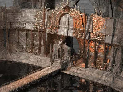 Dantes Underworld City 1 3D model