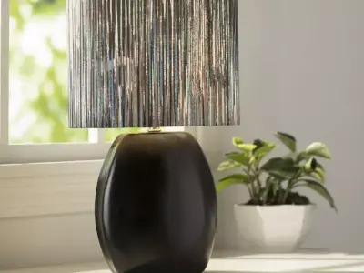 Bate Drum Shade Table Lamp 3D model