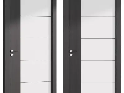 Interior door 1 Low-poly 3D model