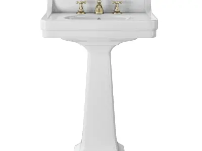 Waterworks Alden on pedestal 3D model
