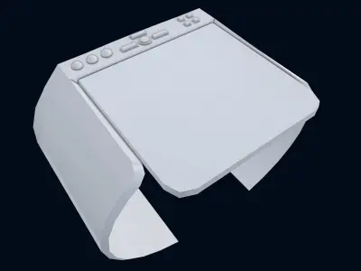 Sci-Fi Wristband Base Mesh 3D model