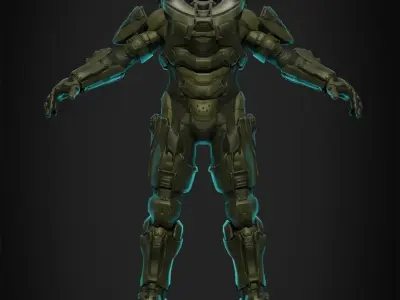 Halo 5 Master Chief full Armor for Cosplay 3D print model