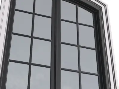 Arched Aluminium Window  3D model