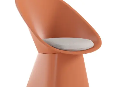Sensu lounge chair Low-poly 3D model