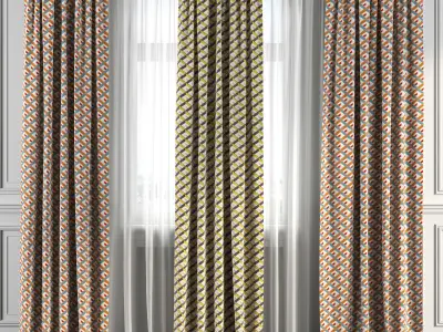 Curtain Set 171 3D model