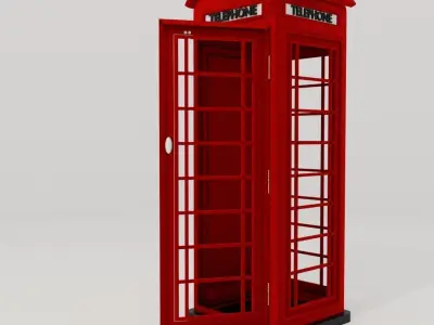 london telephone box 3D model