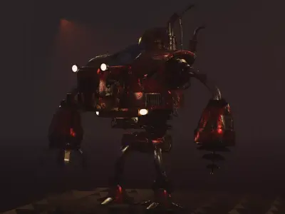 Sci-Fi  Robot pudge 3D model 3D model