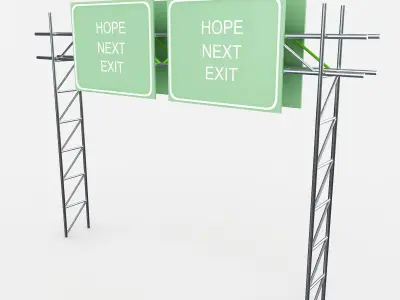 Highway Sign 3D model