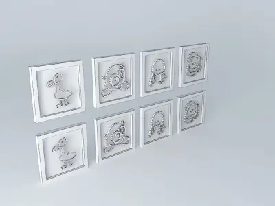 Baby wall decoration Free 3D model