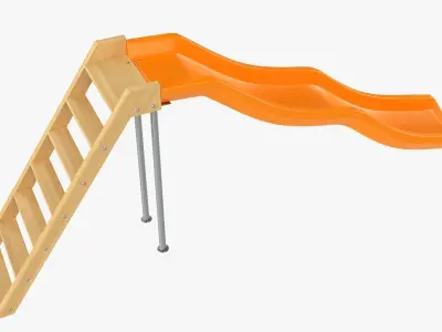 Playground outdoor slide 3D model