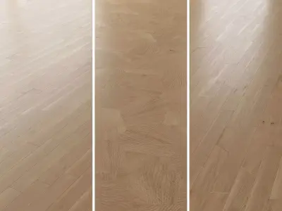  Parquet Oak Natural Brushed set 7 3D model