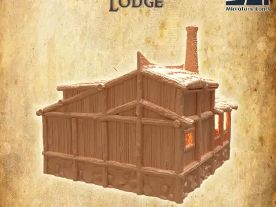 Blacksmith Lodge Tabletop Terrain 28 MM 3D print model