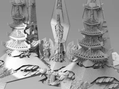 Cyberpunk Emperor Mega city 4  3D model