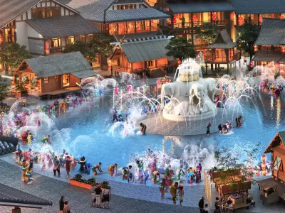 Cultural Village Nightscape 3D model