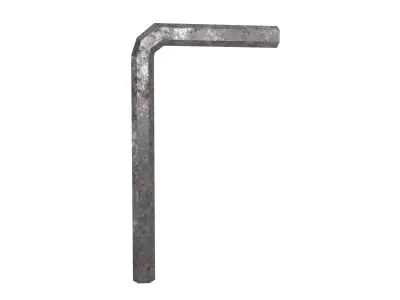 Hex Wrench v1 003 Low-poly 3D model