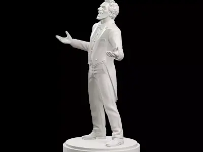 Joker DC Comics Statue On Base 3D print model